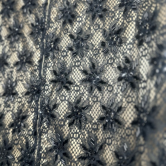 Brilliante by J.A. Beaded Lace Tank Top | Vintage Glam | Size L - Picture 7 of 7